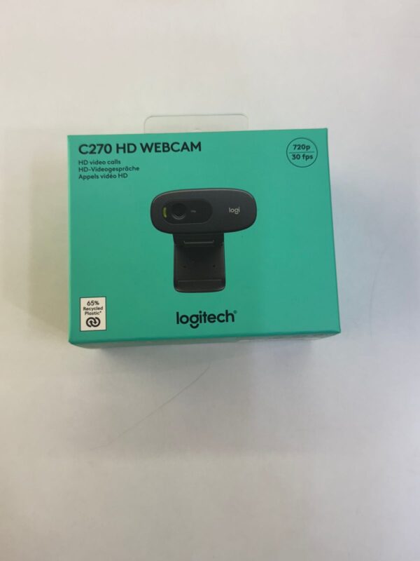 Logitech C270 HD Webcam - Clear Video Calls Made Simple & Affordable