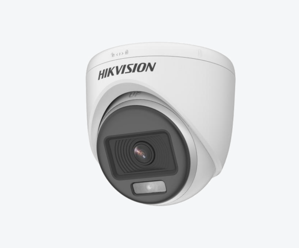 DS-2CE70DF0T-LPFS (2.8mm)(O-STD) HD-1080P Smart Hybrid Light ColorVu Turret with Audio – 20M